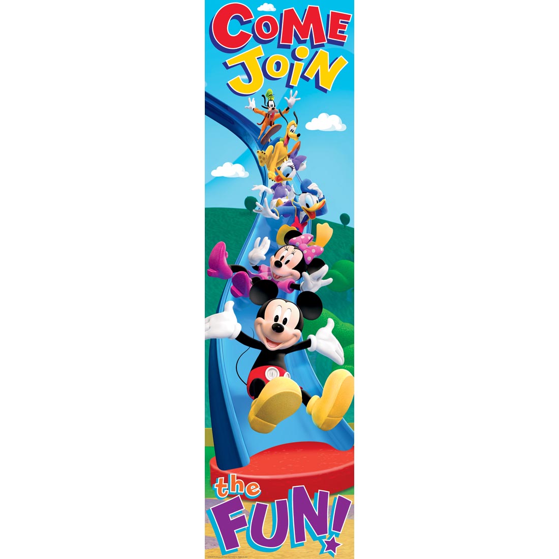Mickey Mouse Clubhouse Come Join The Fun! Vertical Banner by Eureka