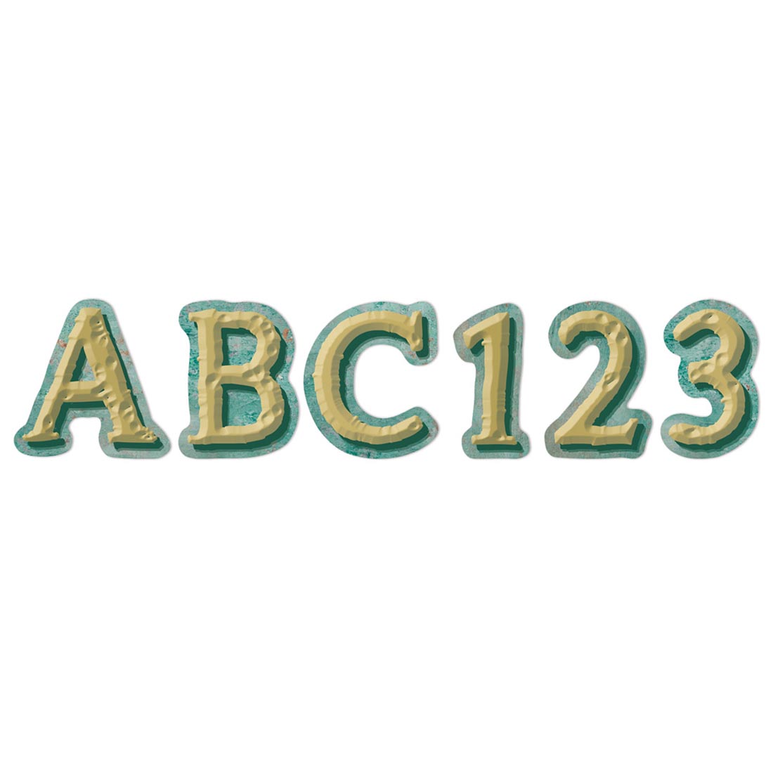 ABC and 123 from the Curiosity Garden Deco Letters By Eureka