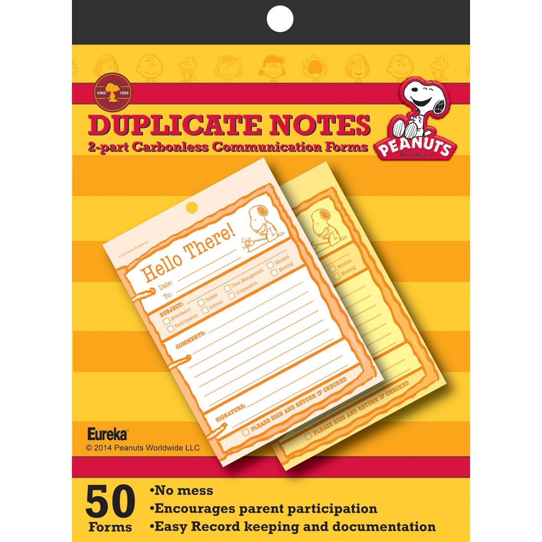 Peanuts Hello There Duplicate Notes by Eureka