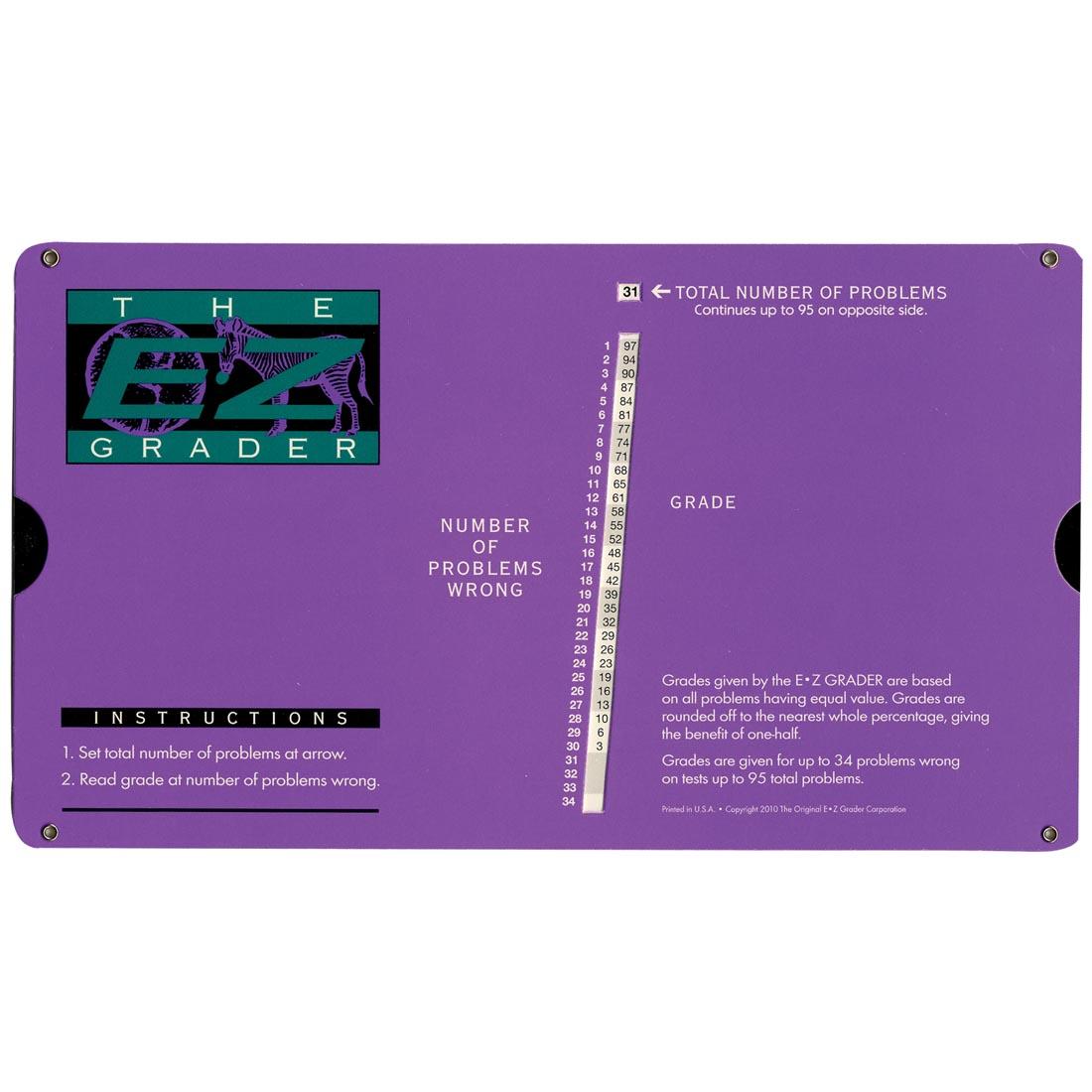 Purple E-Z Grader