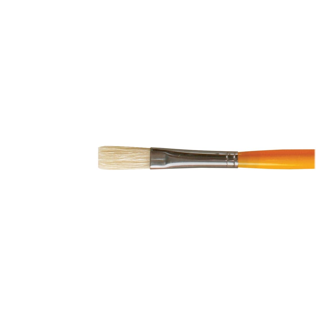 Dynasty #1350 White Bristle Brush Flat Size 4