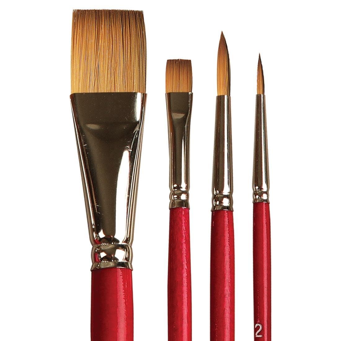 United #1727 Synthetic Sable Basic Brush Set of Four