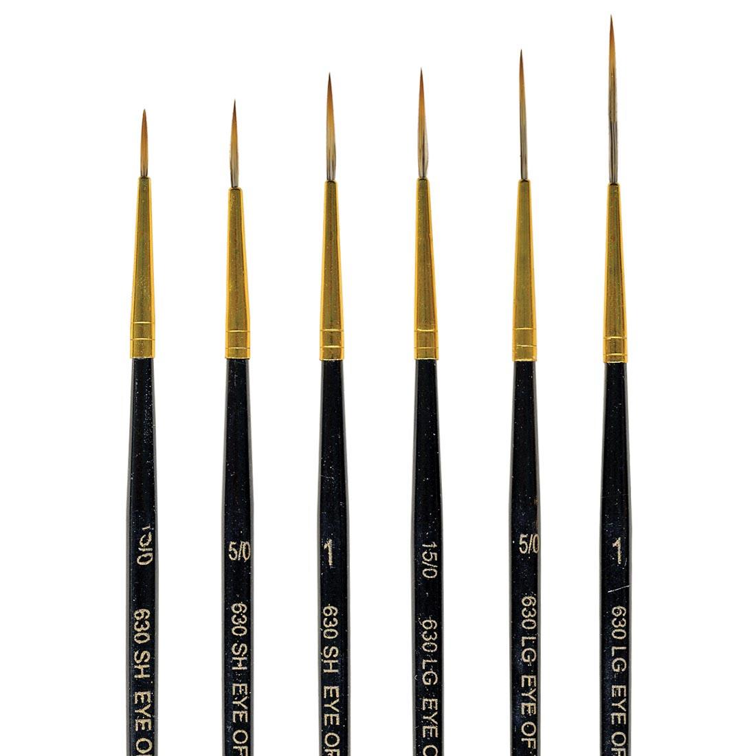 Dynasty Eye of The Tiger Liner Brush Set of Six