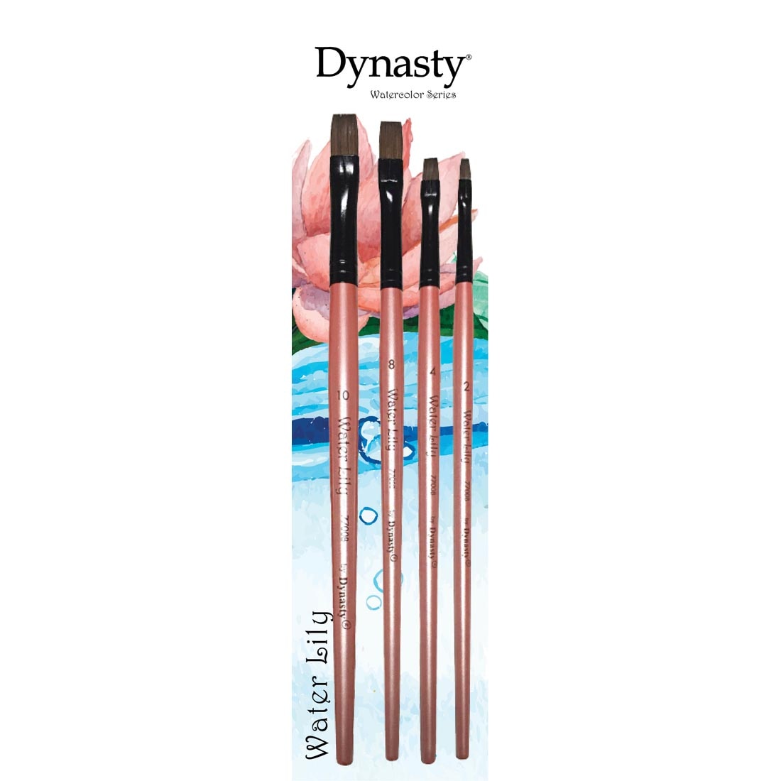 Dynasty Water Lily 4-Count Bright Brush Set