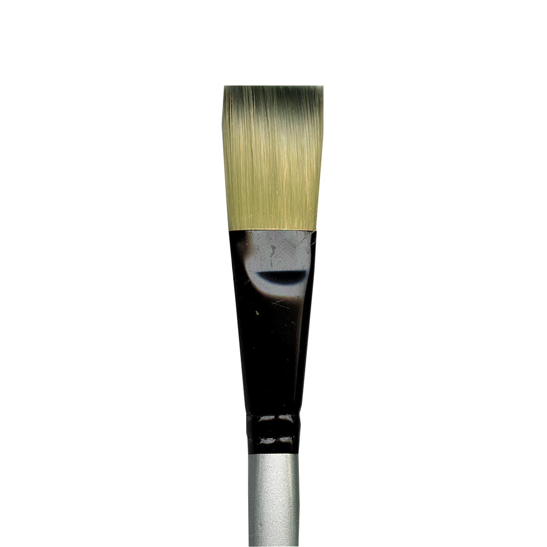 Dynasty Black Silver Brush Stroke 3/4"