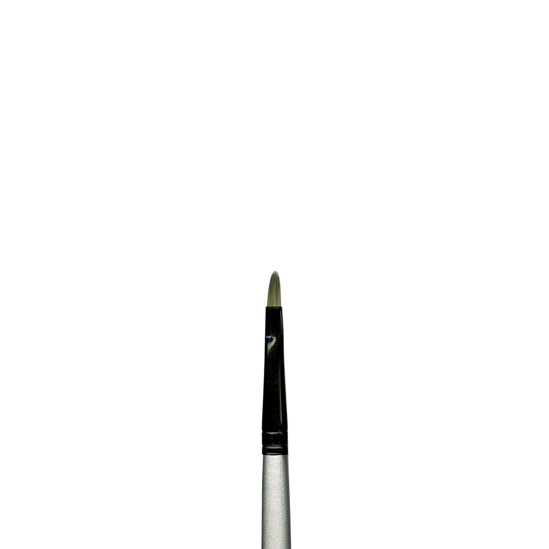 Dynasty Black Silver Brush Oval Filbert Size 2
