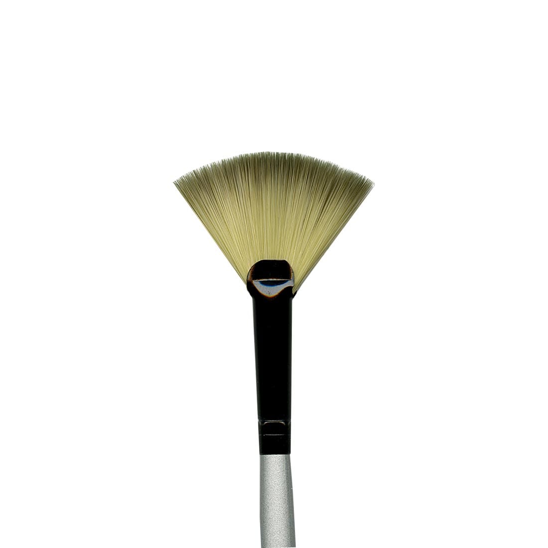 Dynasty Black Silver Brush Fan Size 6