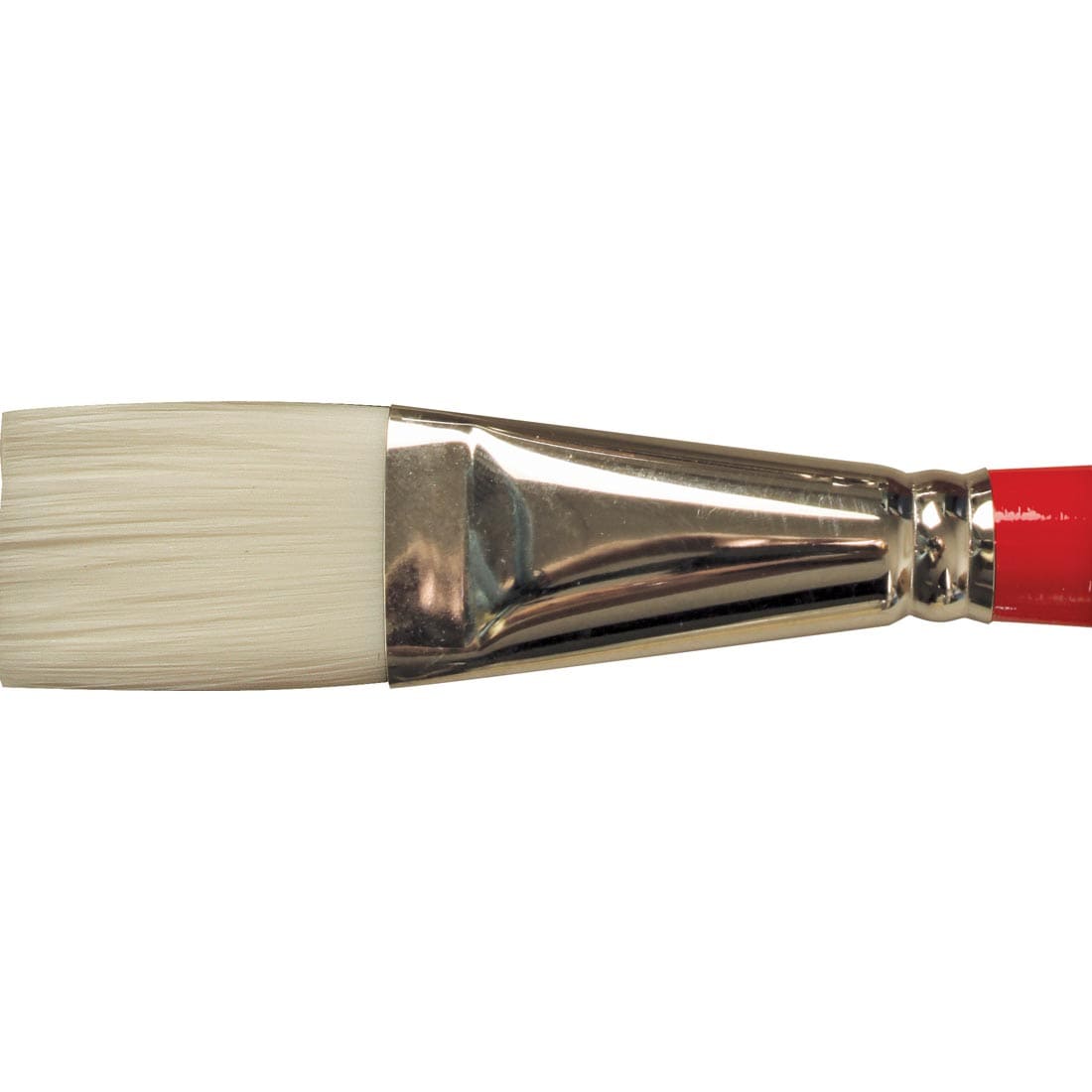 United White Taklon Brush Short Handle Stroke 1"