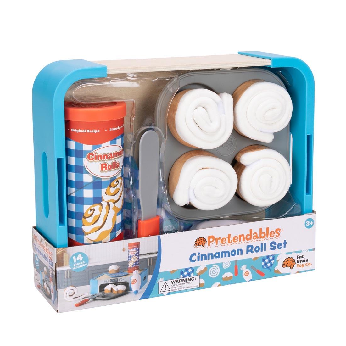 Pretendables Cinnamon Roll Set in packaging