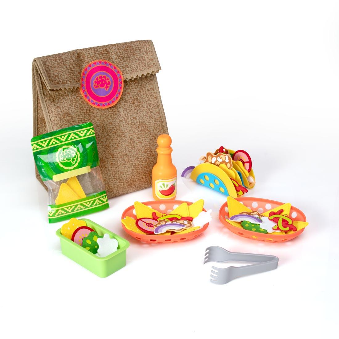 play food and accessories from the Pretendables Nacho Set