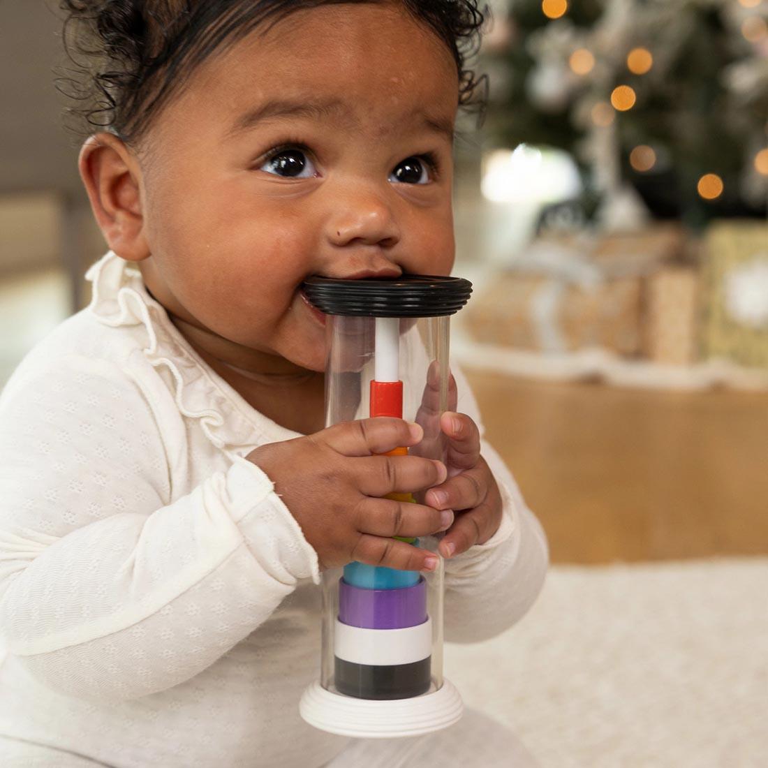 child using the Flipty Toy By Fat Brain Toys