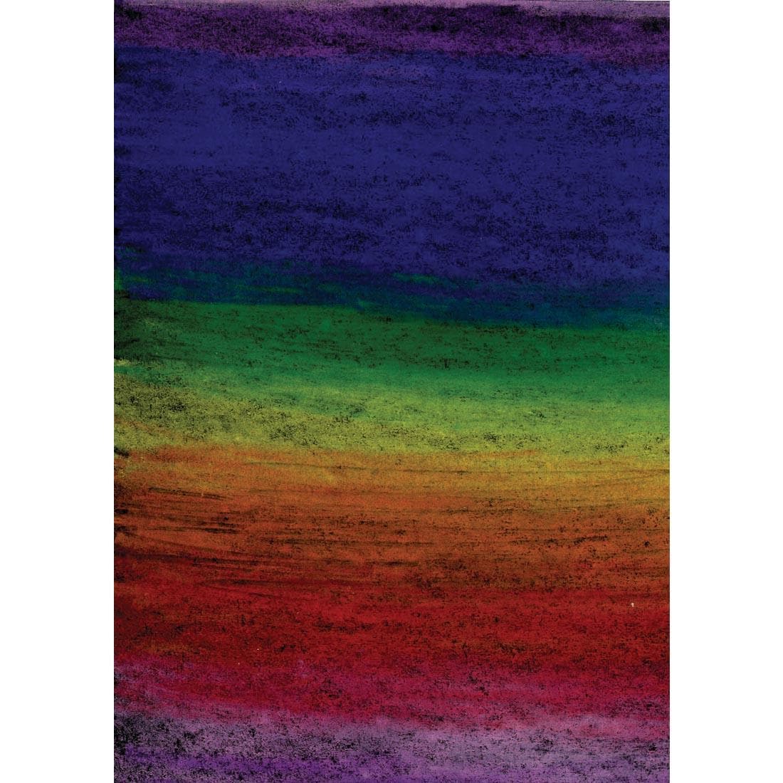 Sample of Faber-Castell Black Edition Colored Pencils on dark paper