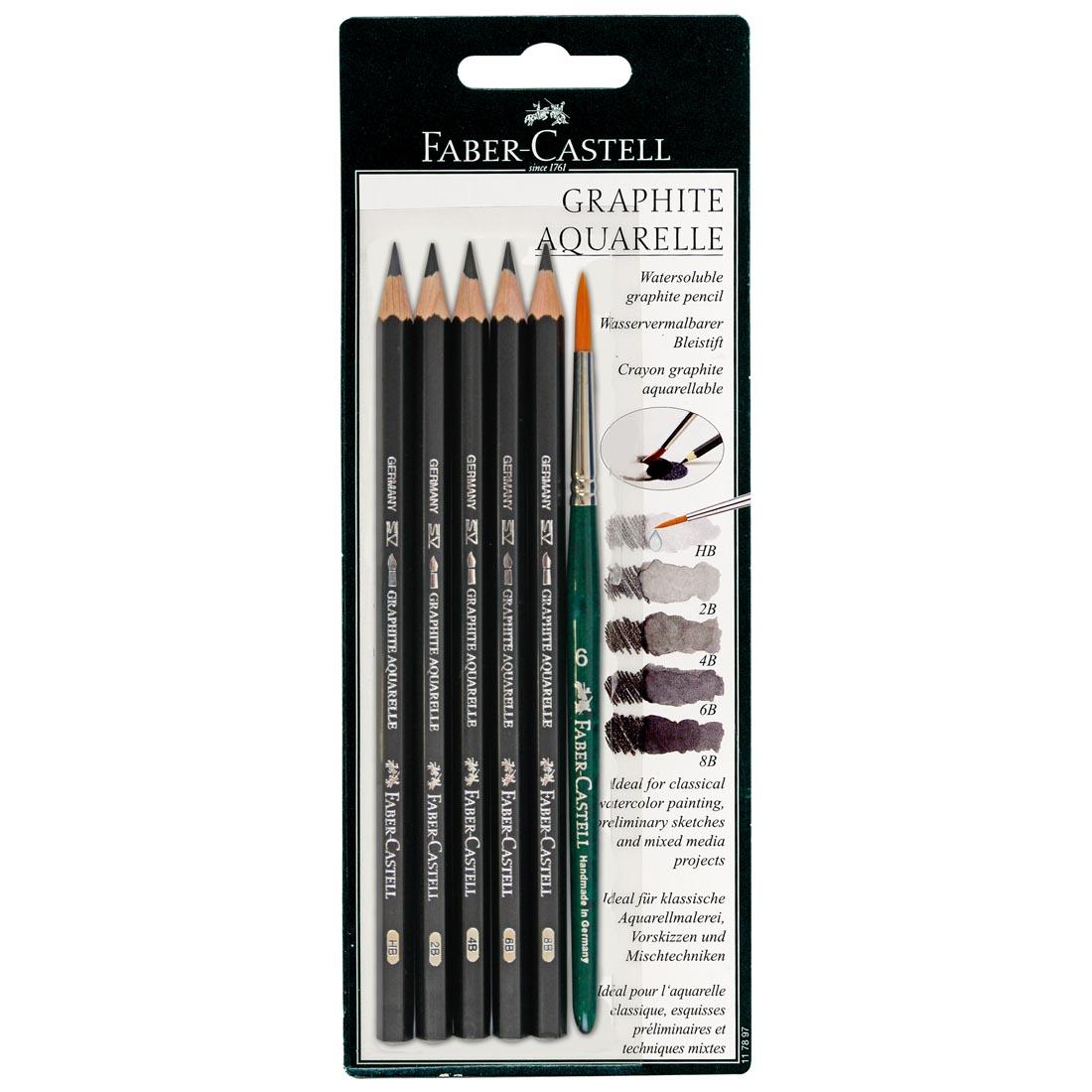 Faber-Castell Watersoluble Graphite Pencils