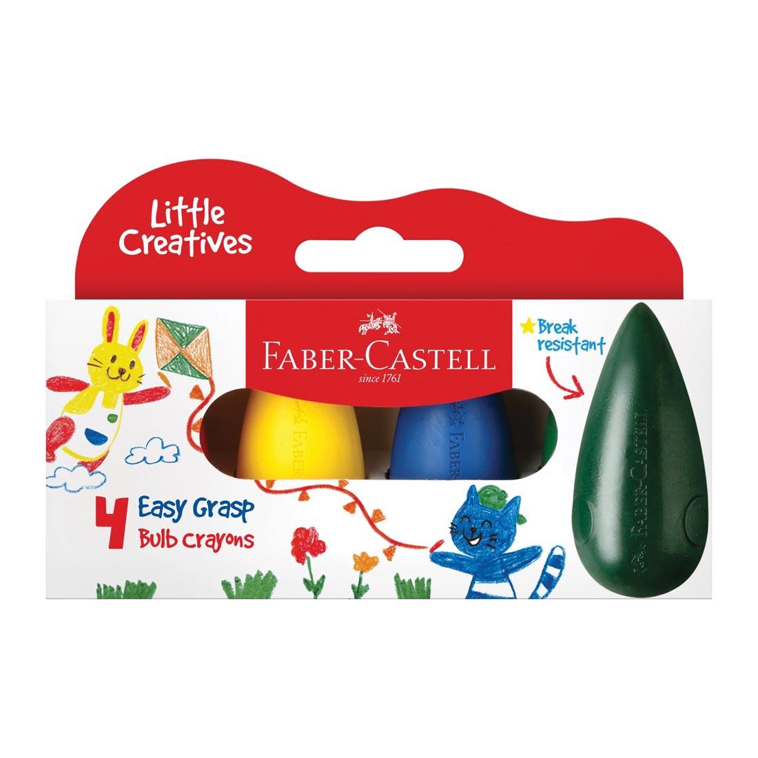 Faber-Castell Little Creatives Easy Grasp Bulb Crayons