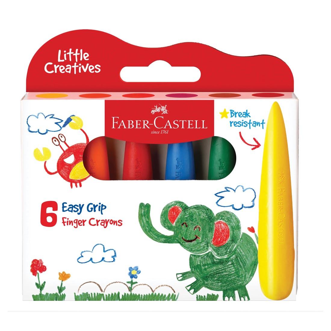 Faber-Castell Little Creatives Easy Grip Finger Crayons