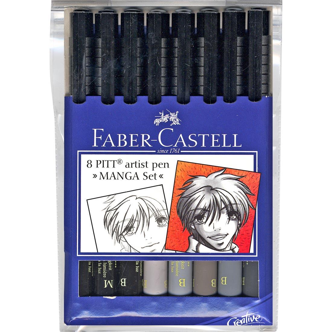 Faber-Castell PITT MANGA Artist 8-Pen Set