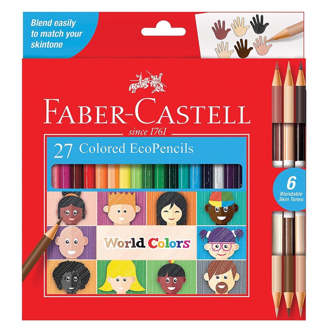 Faber-Castell World Colors Colored EcoPencils 27-Count Set