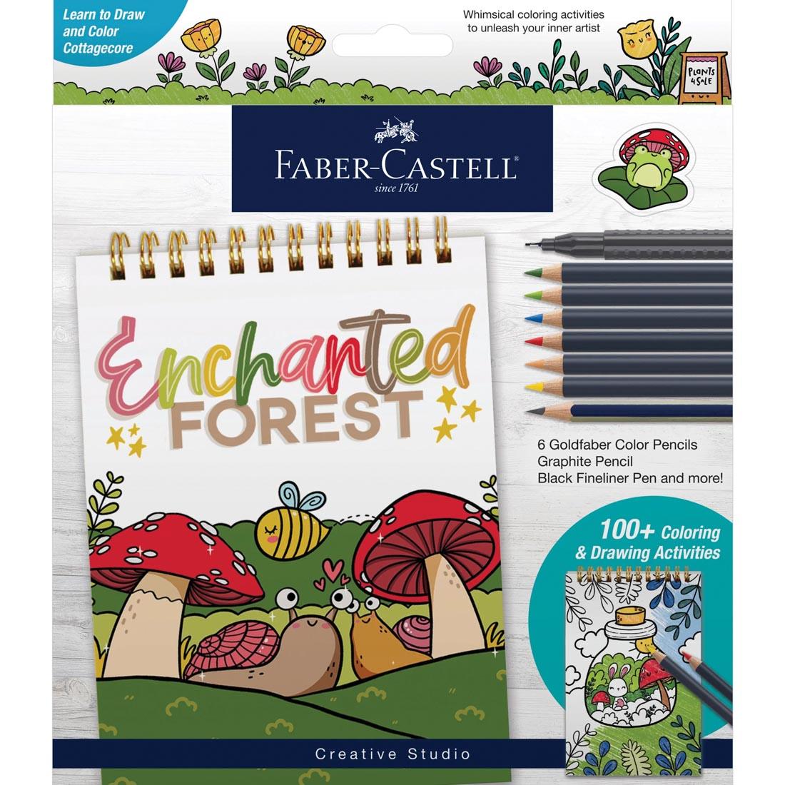 front of package of the Faber-Castell Creative Studio Enchanted Forest Kit