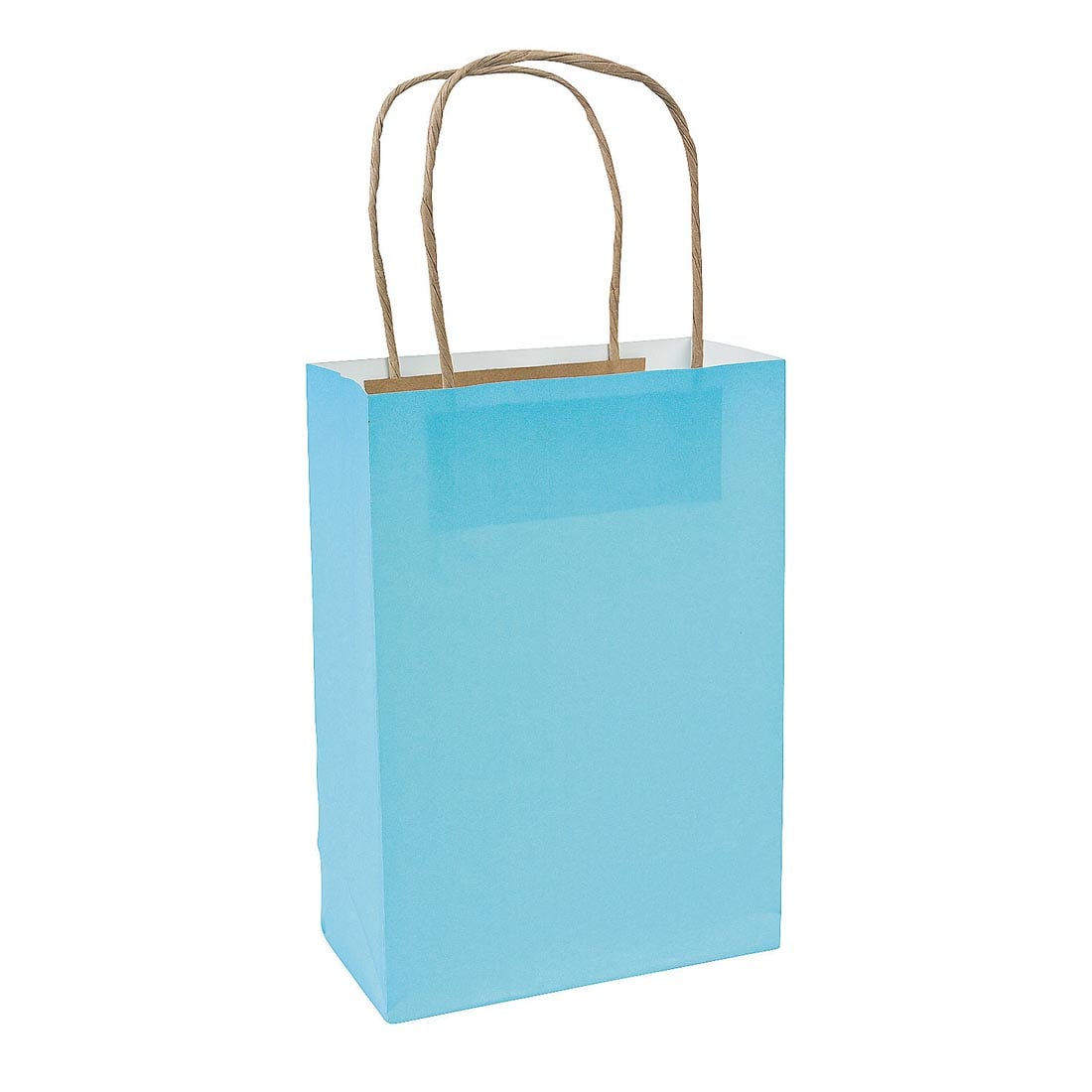 Light Blue Kraft Paper Gift Bag