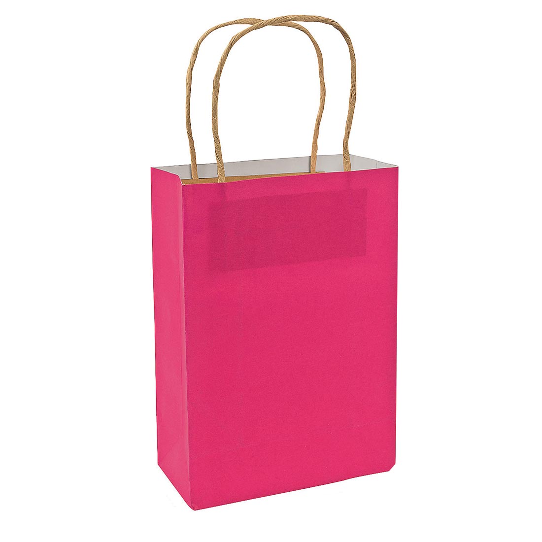 Hot Pink Kraft Paper Gift Bag