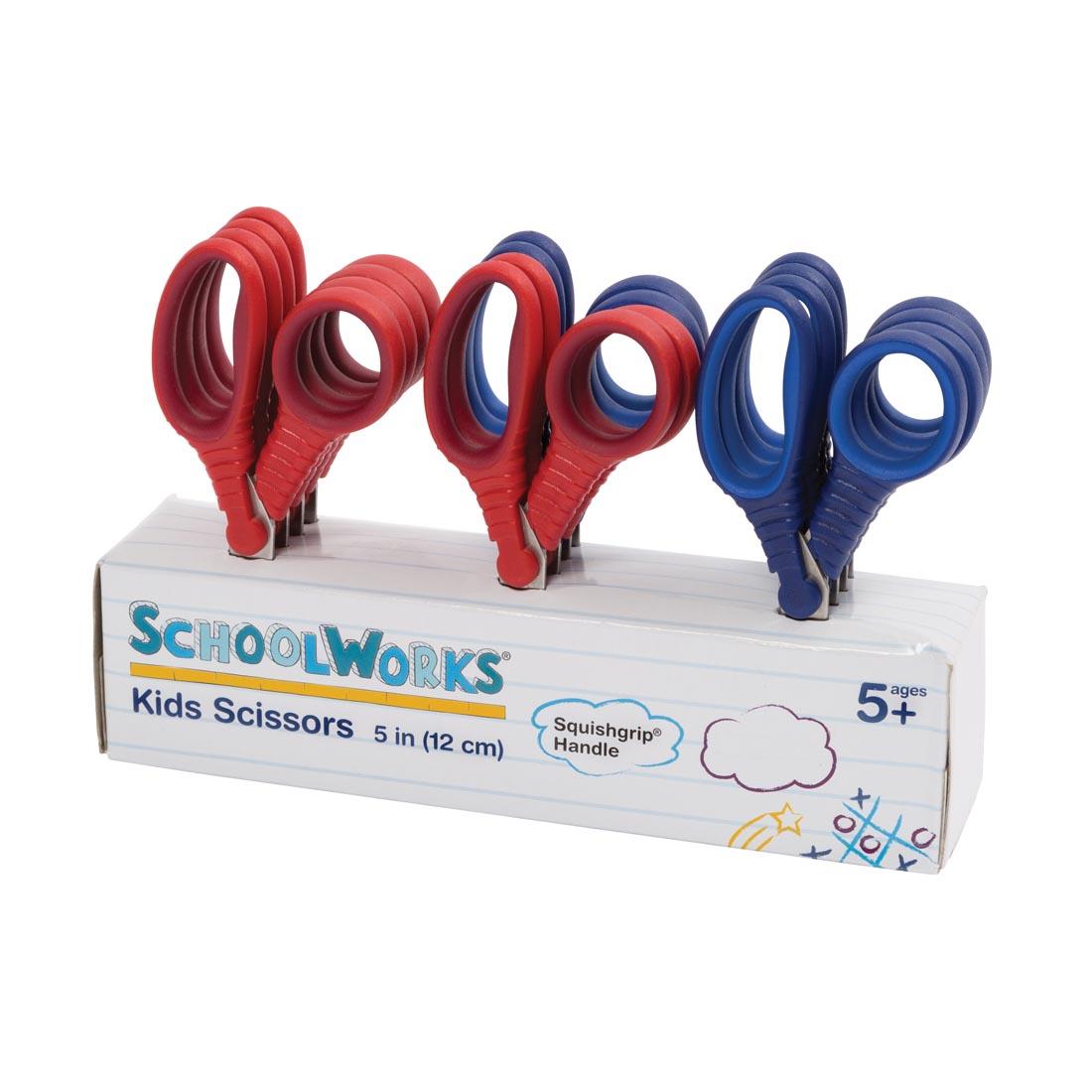 School Works No. 5 Kids Blunt Scissors 12-Pack