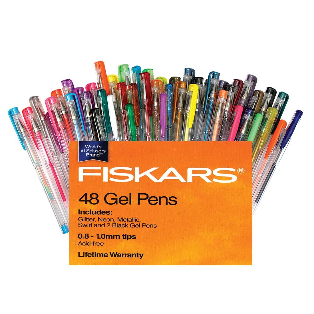 Gel Pen Set, Assorted Colors, 0.8mm - 1.0 Mm Tip Sizes, 48/set