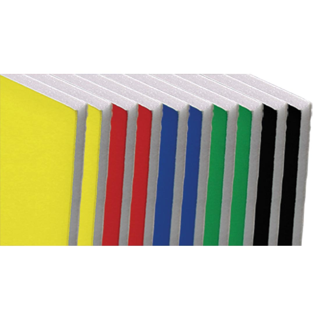 Corners showing of the Flipside Colored Foam Board Assortment