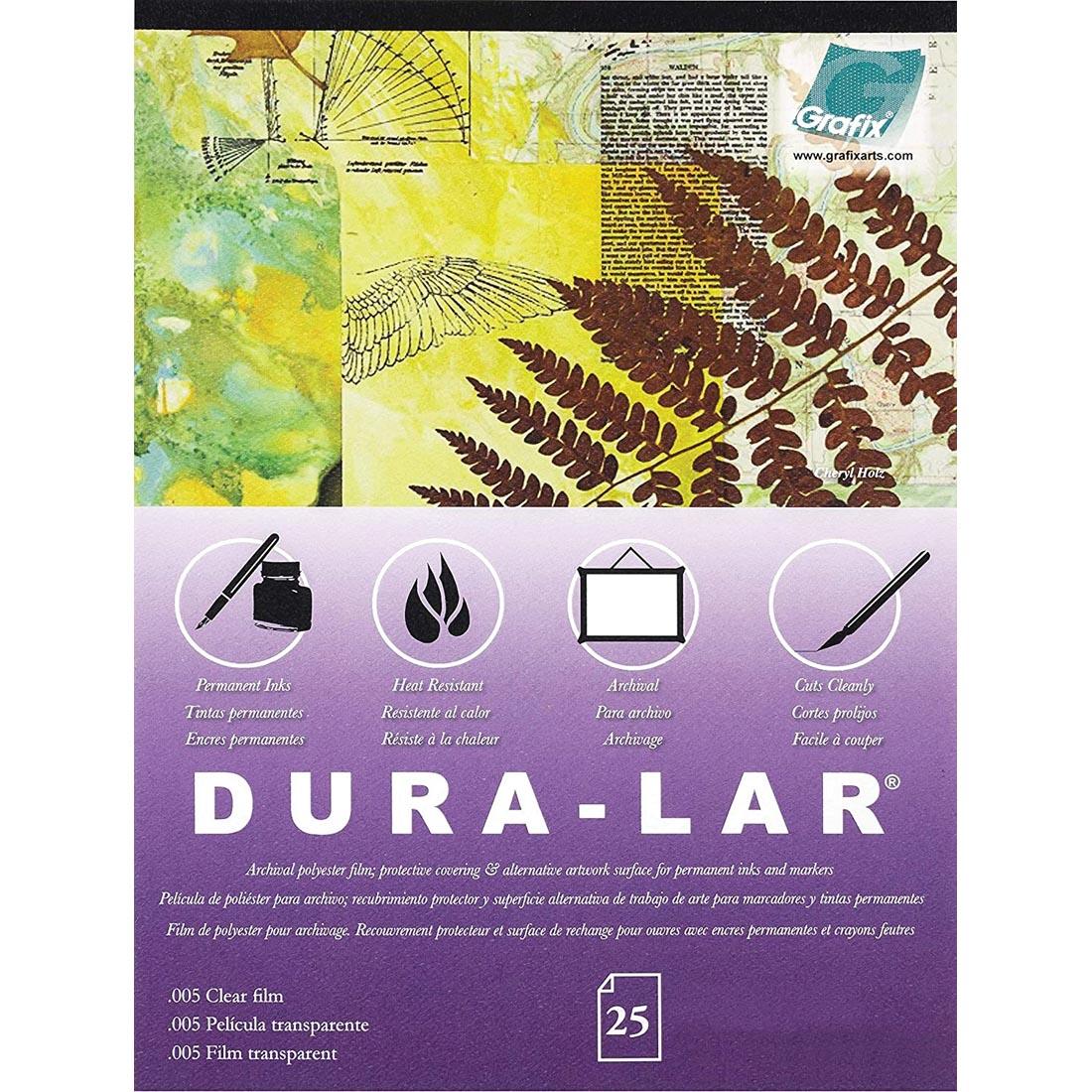Pad of Grafix Dura-Lar Film Clear Overlay