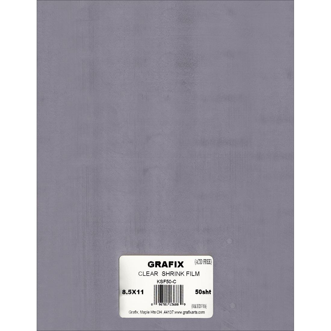Grafix Clear Shrink Film 50-Sheet Package