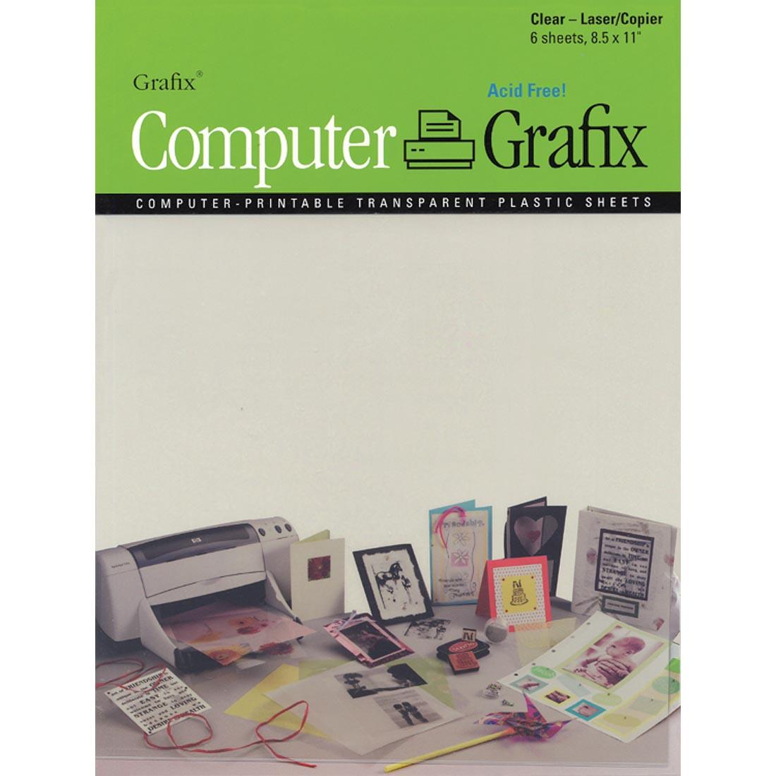 Grafix Laser/Copier Computer-Printable Transparent Plastic Sheets