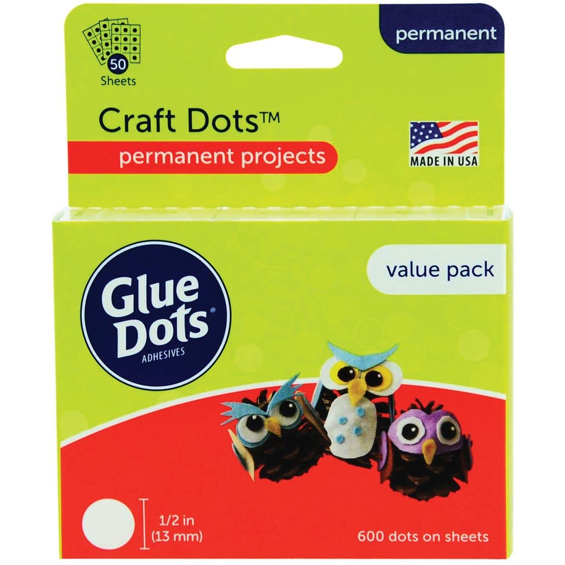 Permanent Craft Glue Dots 600-Count Package