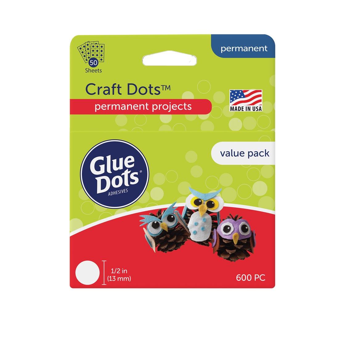 Permanent Craft Glue Dots 600-Count Package