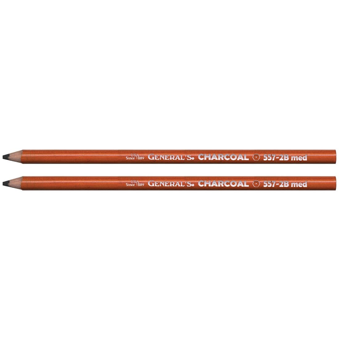 General Pencil Charcoal Pencils 2/Pkg - 2B