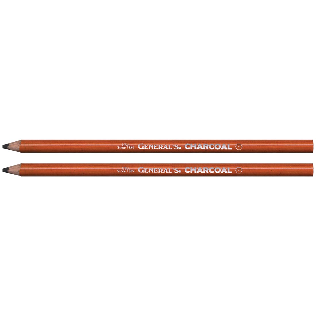 General Pencil-Charcoal Pencils 2/Pkg-6B