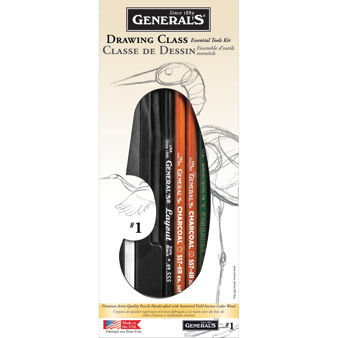 General Pencil Peel & Sketch Charcoal Single - Medium