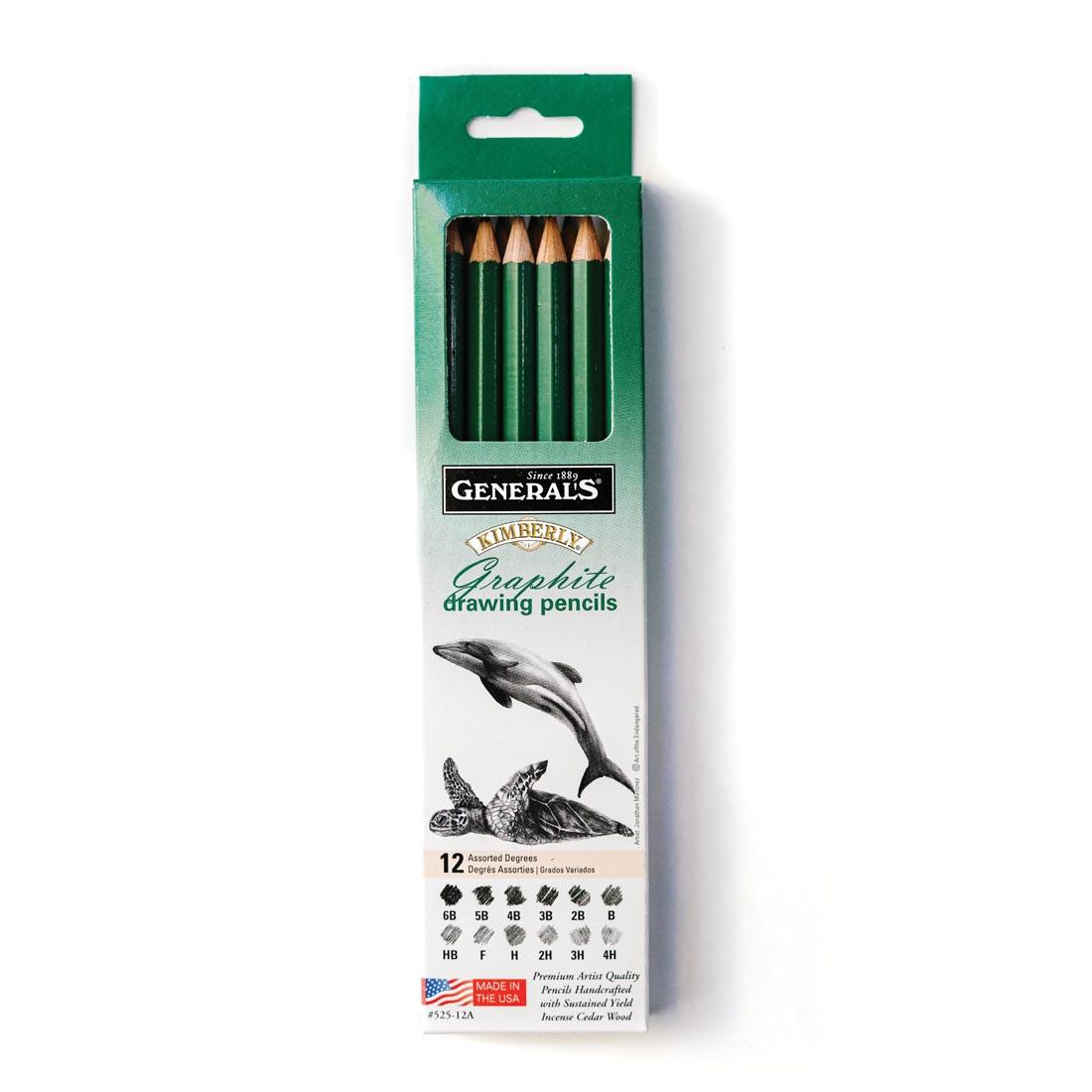General's Kimberly Graphite Drawing Pencil Set in box