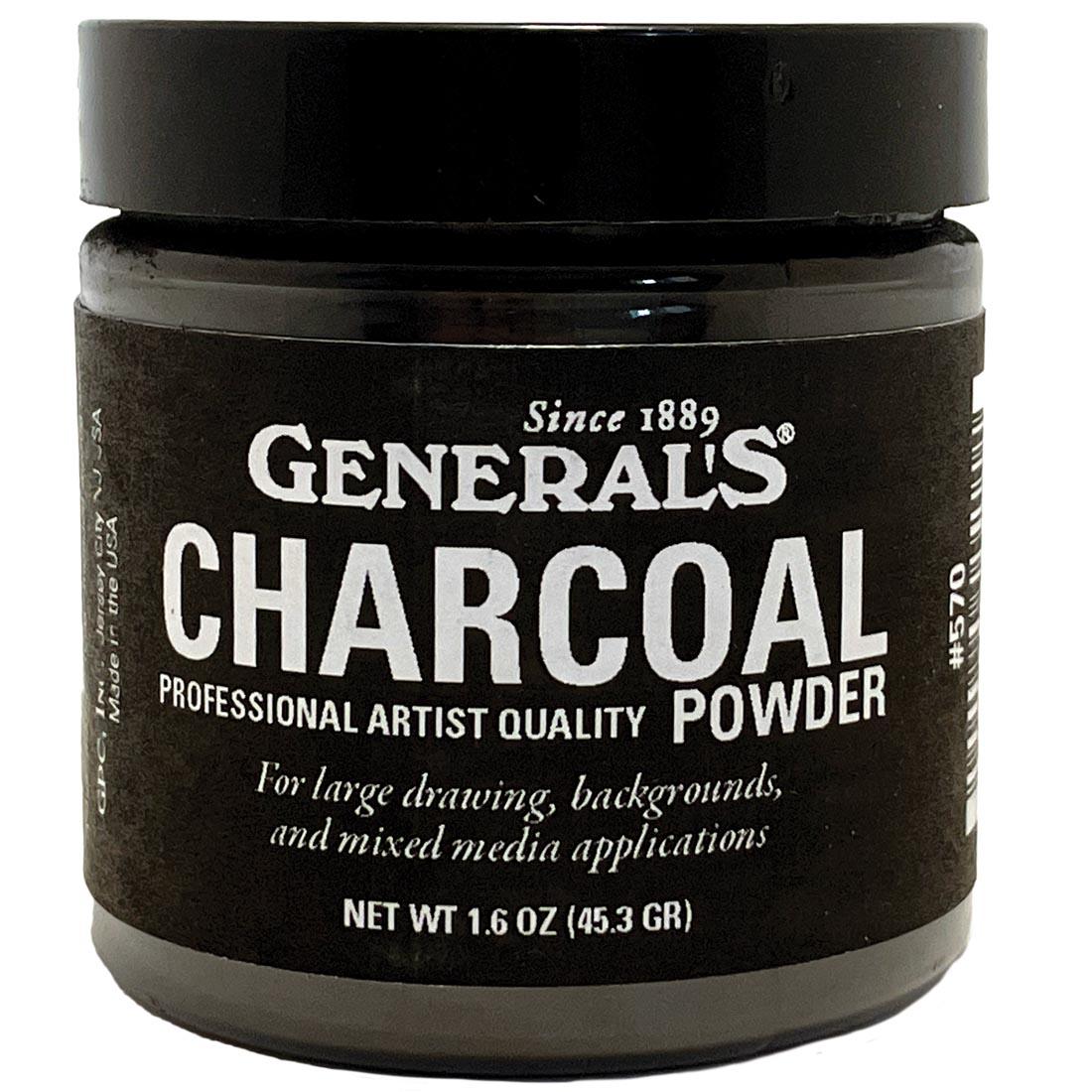 1.6 oz. jar of General's Charcoal Powder