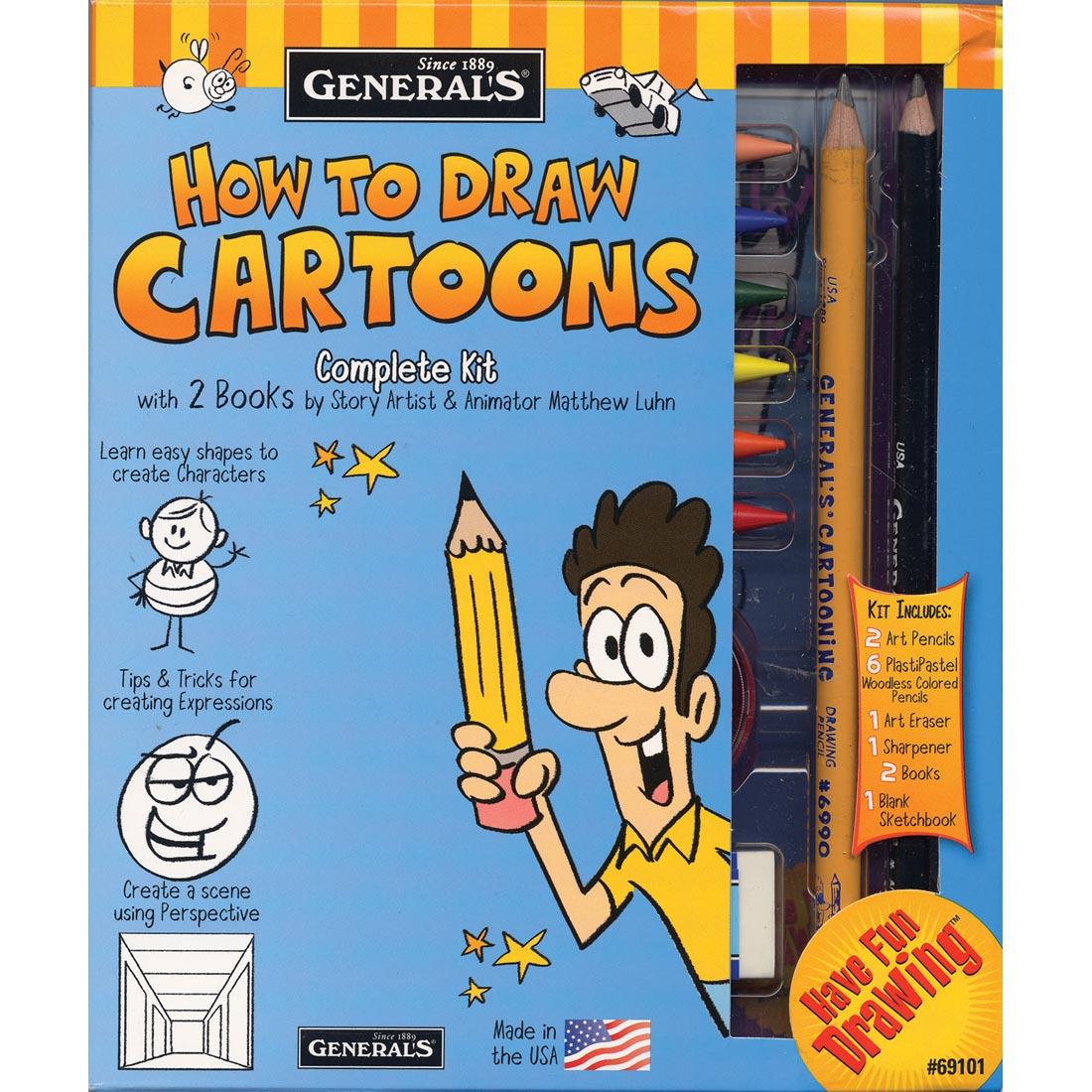 General's How To Draw Cartoons Complete Kit