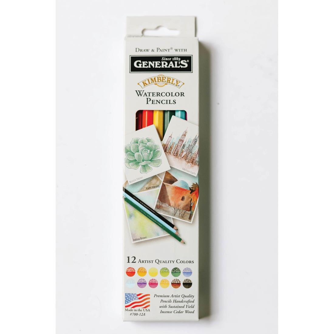 General's Kimberly Watercolor Pencils 12-Color Set