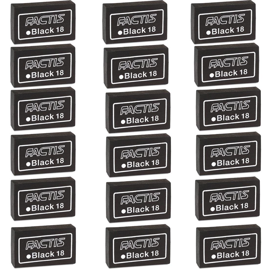 18 General's Factis Black Magic Erasers