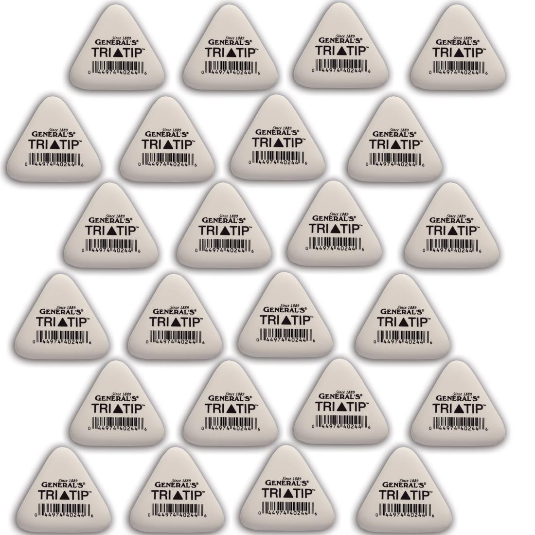 24 General's Tri-Tip Erasers