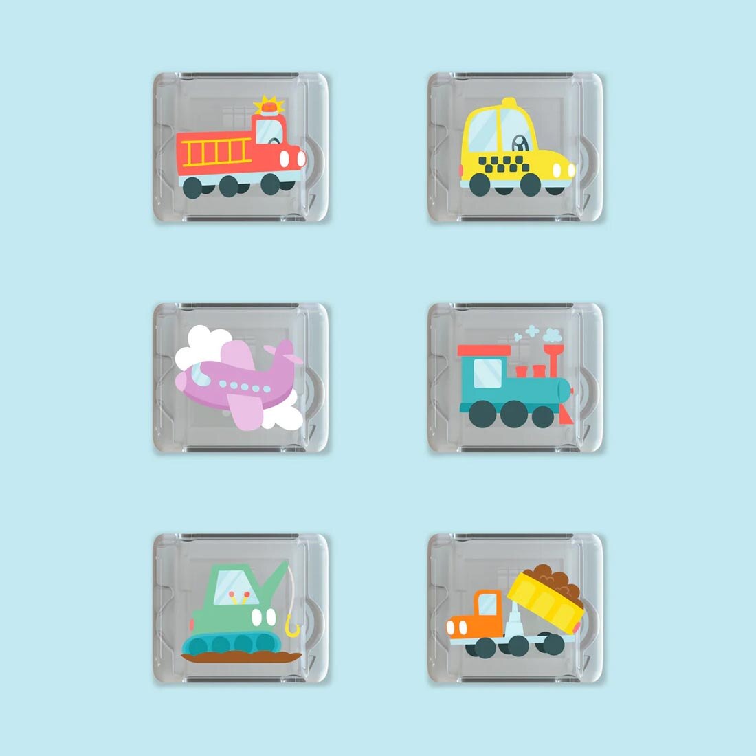 Auto Glo Pals Water-Activated Light Up Cubes 6-Pack Set