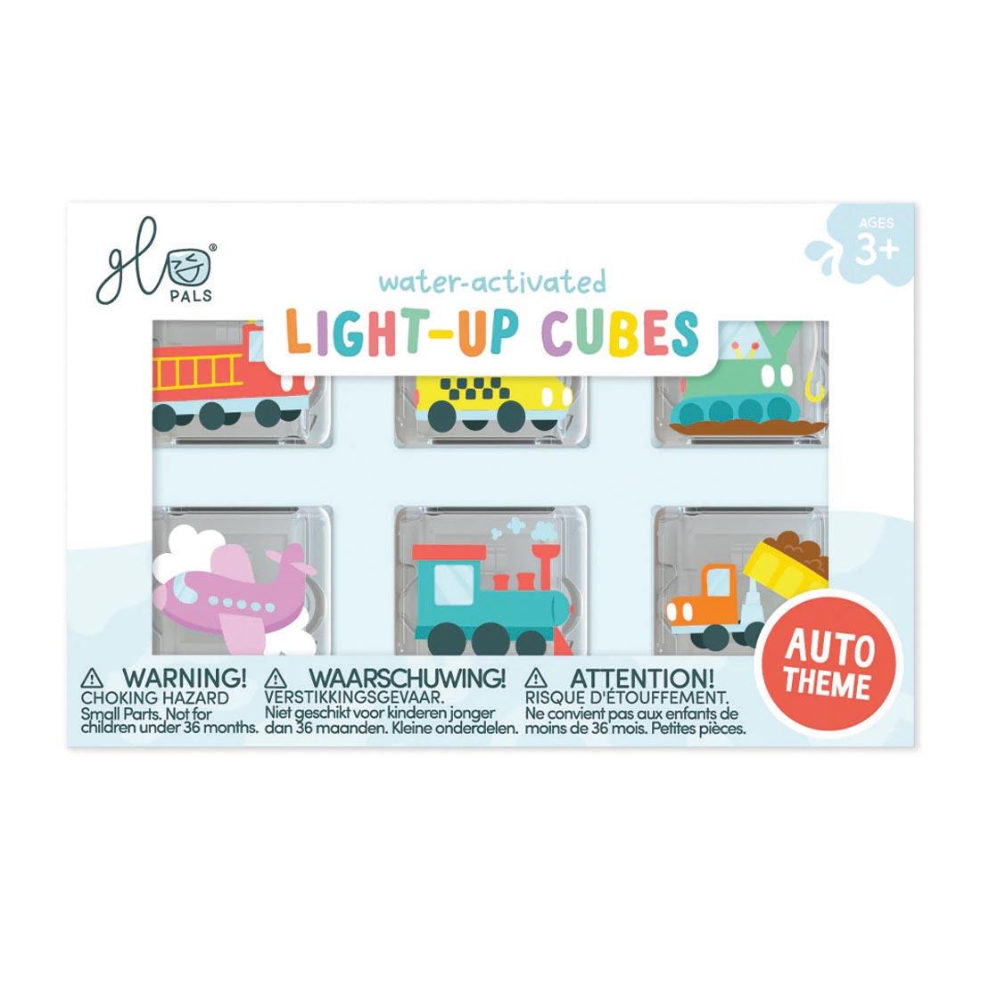 Auto Glo Pals Water-Activated Light Up Cubes 6-Pack Set