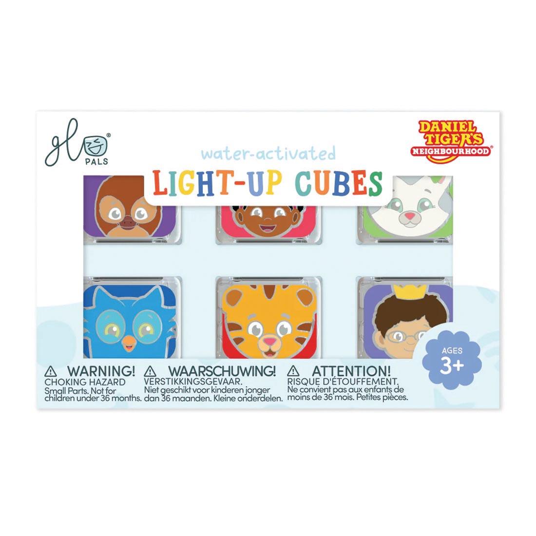 Daniel Tiger's Neighborhood Glo Pals Water-Activated Light Up Cubes 6-Pack Set