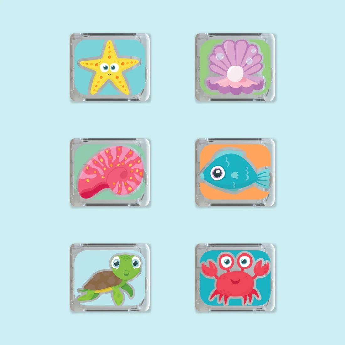 Ocean Glo Pals Water-Activated Light Up Cubes 6-Pack Set