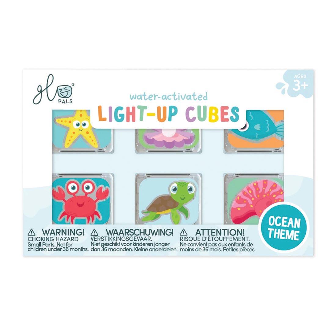 Ocean Glo Pals Water-Activated Light Up Cubes 6-Pack Set