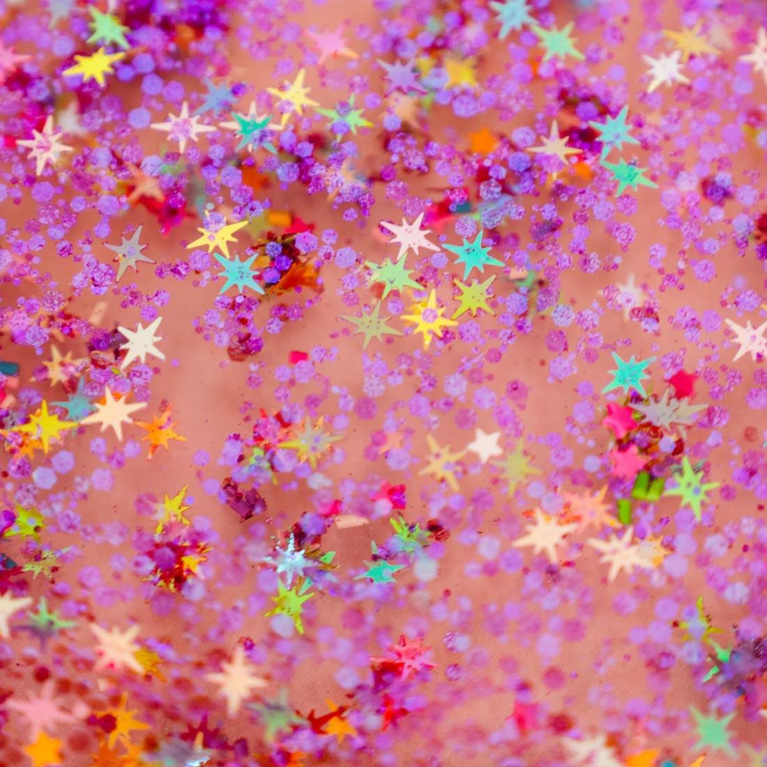 pieces from the Outer Space Sensory Play Fun Fillers By Glo Pals