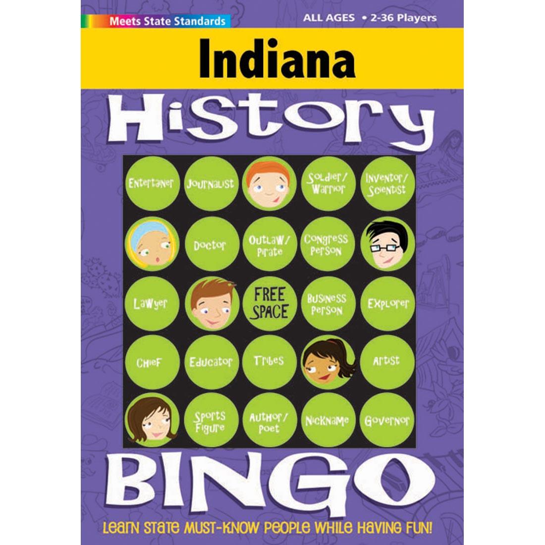 Indiana History Bingo Game