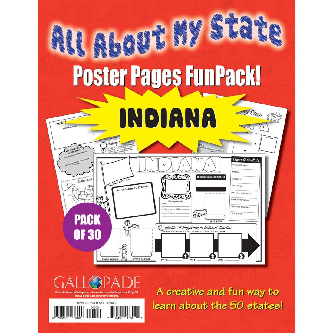 All About My State Poster Pages FunPack Indiana