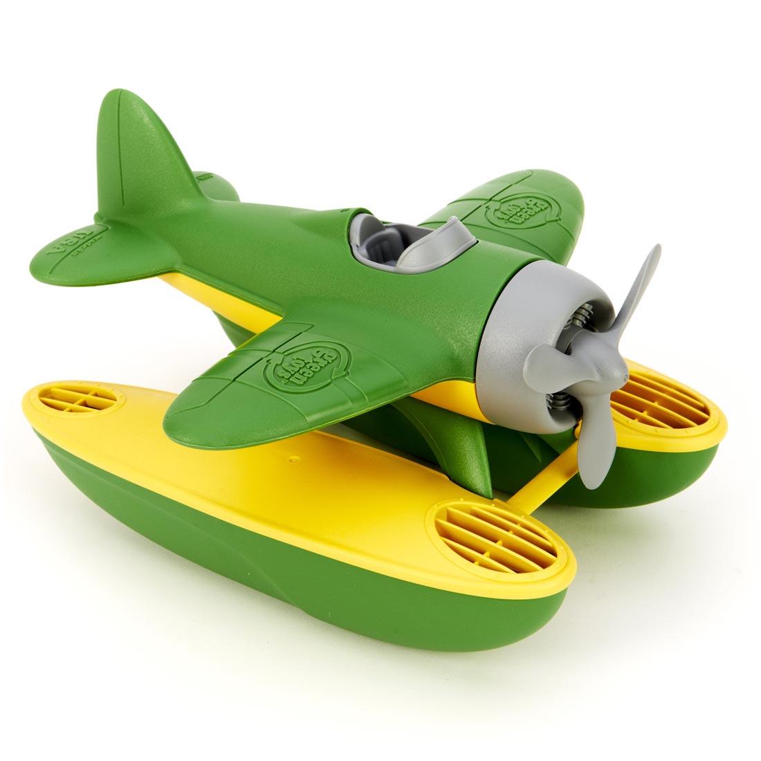 Green and yellow recycled plastic Green Toys Sea Plane